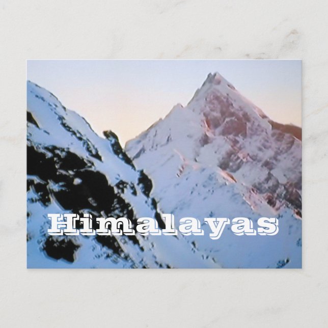 La carte postale de l'Everest de l'Himalaya (Devant)