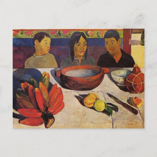 "La carte postale de Paul Gauguin de repas" -