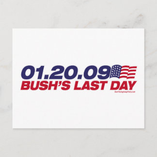 La carte postale Dernière journée de Bush