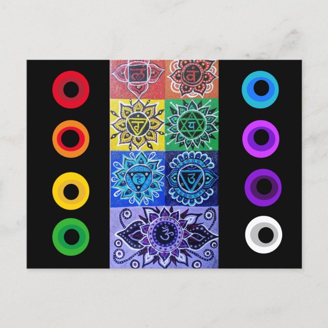 La carte postale des 7 Chakras (Devant)