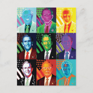 La carte postale des 9 visages de Bush