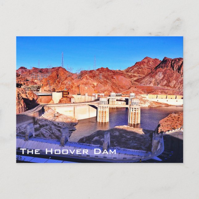 La carte postale du barrage Hoover (Devant)
