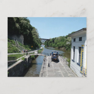 La carte postale du canal Érié