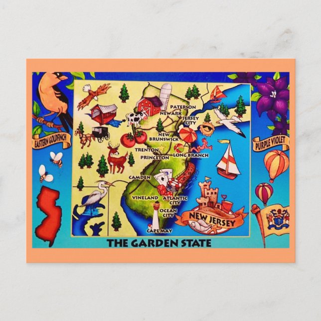 La carte postale du Garden State (Devant)