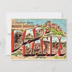 La carte postale du Parc national des Badlands