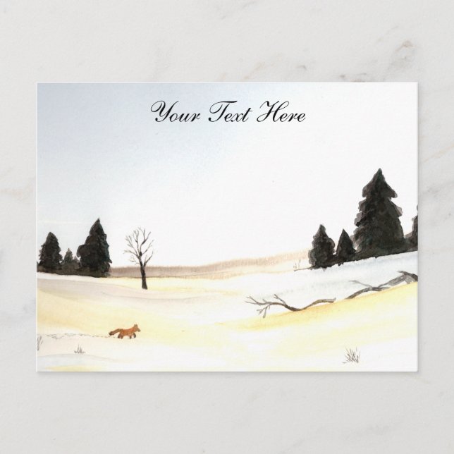 La carte postale du petit renard (Devant)