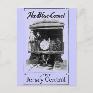 La carte postale du train Blue Comet