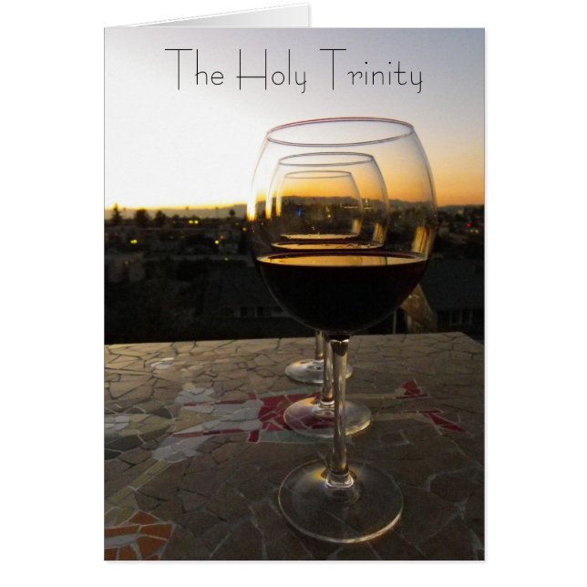 La Carte postale Du Vin De La Sainte Trinité ! (Devant)