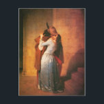 La carte postale Kiss de Francesco Hayez<br><div class="desc">Huile sur toile c. 1859</div>