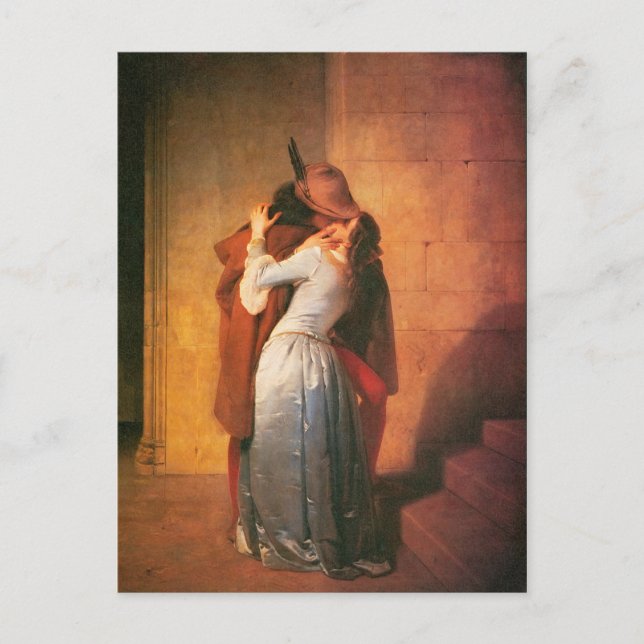 La carte postale Kiss de Francesco Hayez (Devant)