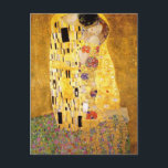 La carte postale Le Baiser de Gustav Klimt<br><div class="desc">Gustav Klimt - Artiste Art Nouveau</div>