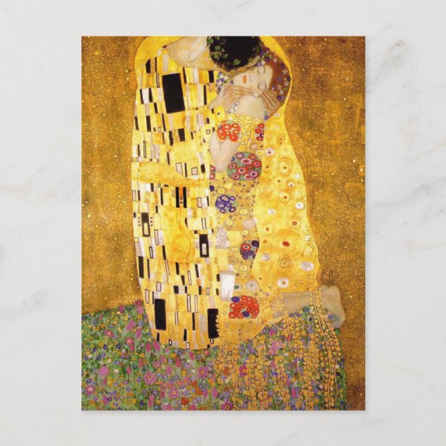La carte postale Le Baiser de Gustav Klimt (Devant)