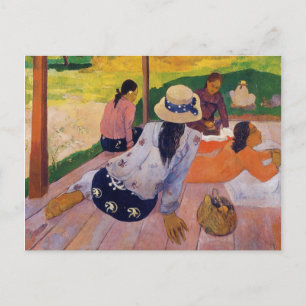 La carte postale Siesta - Paul Gauguin