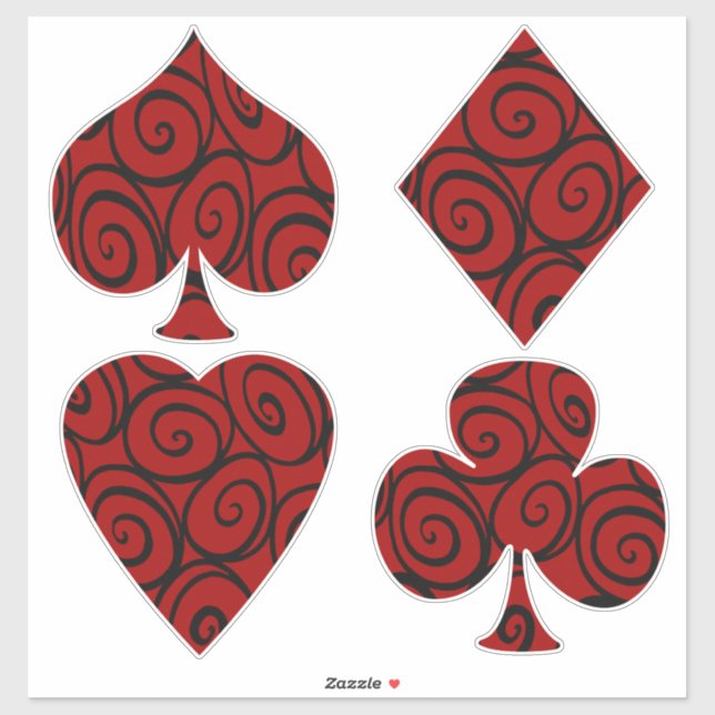 La carte Rose de la reine est costume Sticker (Feuille)