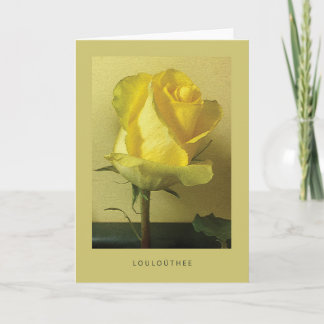 La Carte Rose Jaune Parfaite