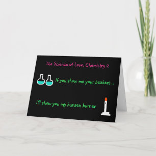 La carte Science de l'Amour (Chimie 2) (de mâle)