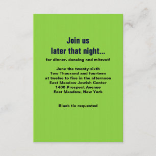 LA Carte TEXTER Bar Mitzvah Party COMPLÈTE