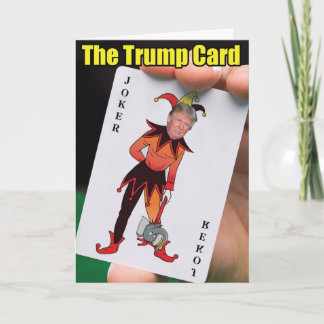 La carte Trump Birthday Joke Paper Card