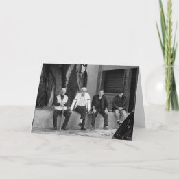 La carte vierge retirée d'hommes siciliens