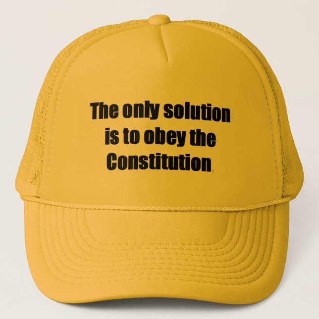 La casquette de baseball avec la SEULE SOLUTION (Devant)