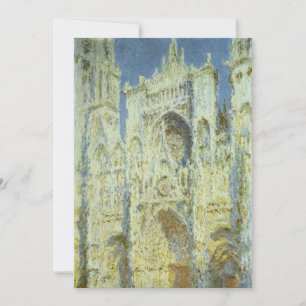 La Cathédrale de Rouen, façade ouest, soleil, Clau