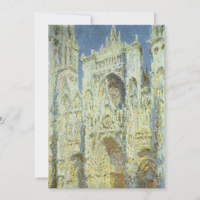 La Cathédrale de Rouen, façade ouest, soleil, Clau (Devant)