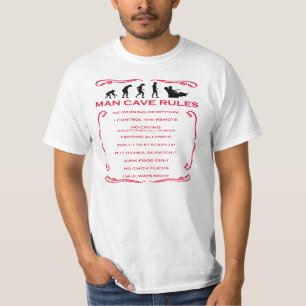 La caverne d'homme ordonne le T-shirts
