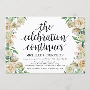 La célébration, Elopement Réception Invitation