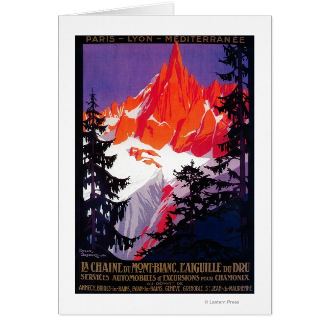 La Chaine De Mont-Blanc Poster VintageEurope (Devant)
