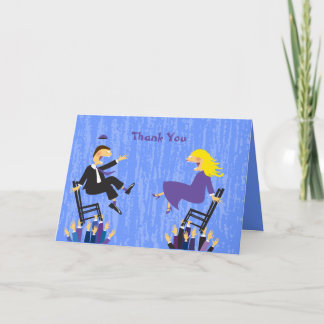 La Chaise Hora Danse pliée Carte de remerciements