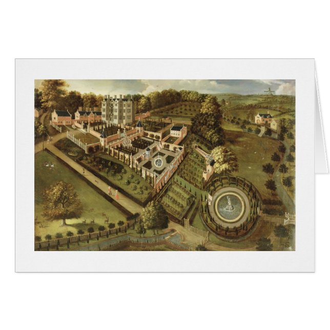 La Chambre et le jardin de Llanerch Hall, (Devant horizontal)