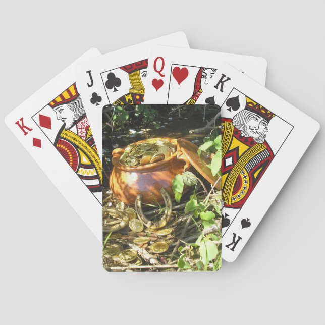 "La chance des Irlandais !" Jeux de cartes (dos)