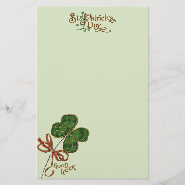 La chance O The Irish Papeterie de la Saint-Patric (Devant)