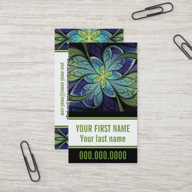 La Chanteuse IV Carte de visite personnel (Devant/Arrière en situation)