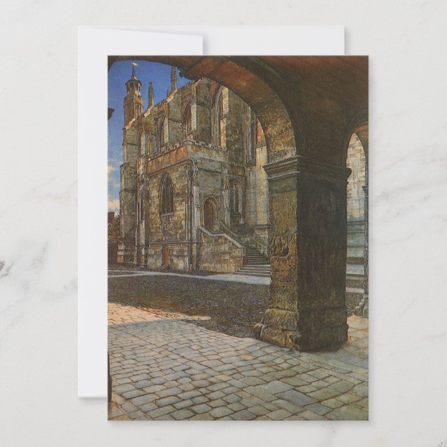 La chapelle d'Eton College par Anna Alma Tadema (Devant)