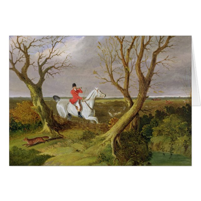 La chasse du Suffolk - partie (huile sur la toile) (Devant horizontal)