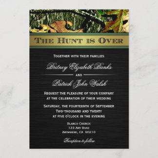 La chasse est au-dessus de chasser des invitations