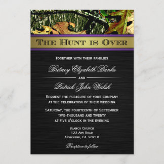 La chasse est au-dessus de chasser des invitations