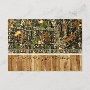 La chasse est au-dessus des invitations de mariage