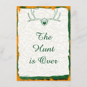 La chasse est sur Antler Camo Wedding Invitations