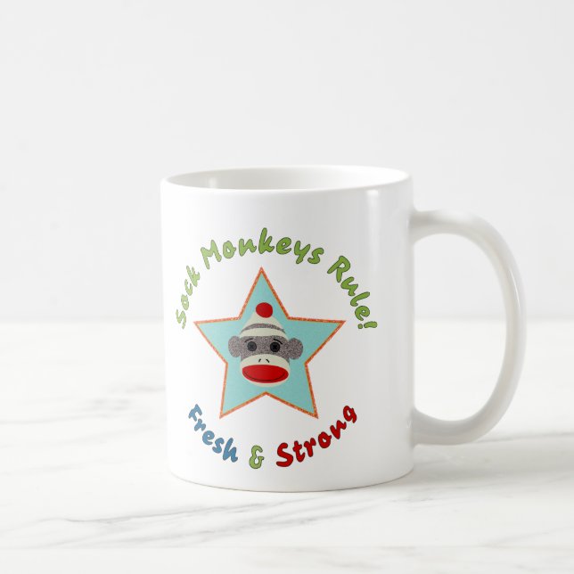 La chaussette Monkeys la règle ! Tasse (Droite)