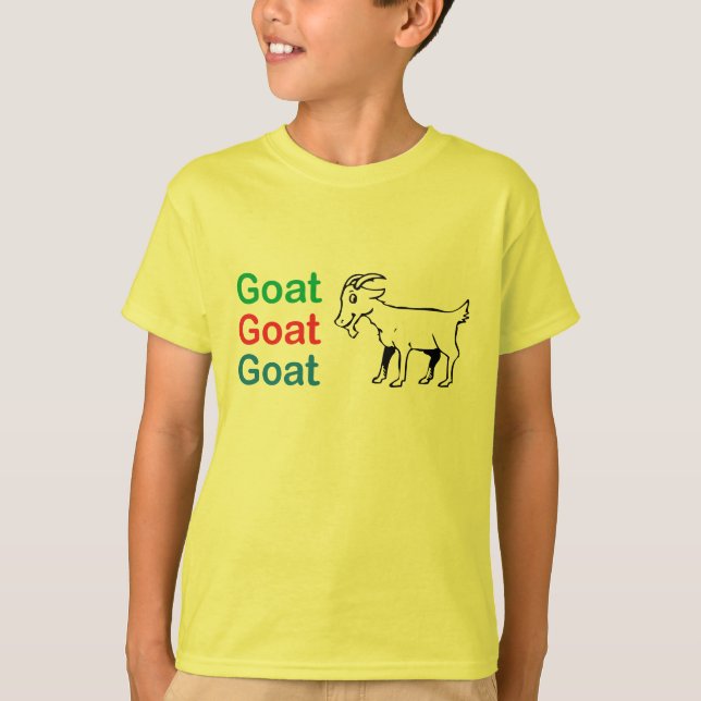La chèvre de chèvre de chèvre badine le T-shirt (Devant)