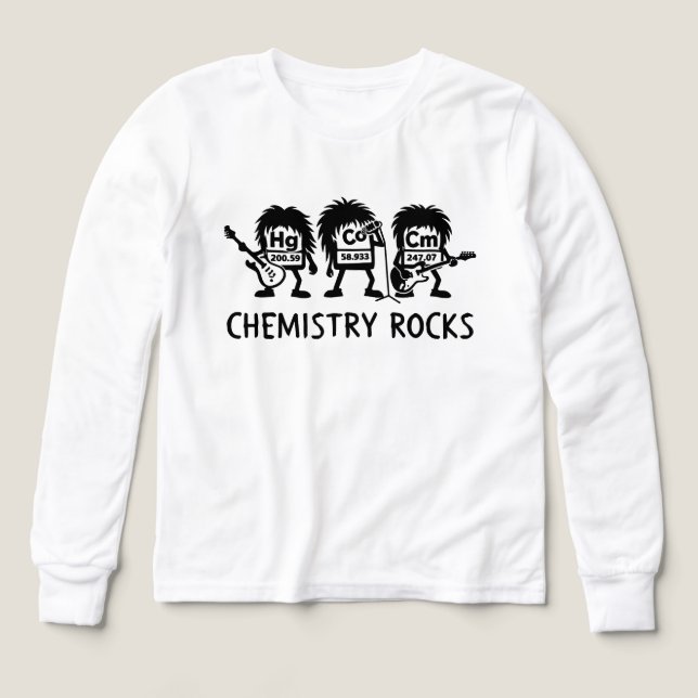 La chimie déchire le groupe de rock scientifique (Motif recto)