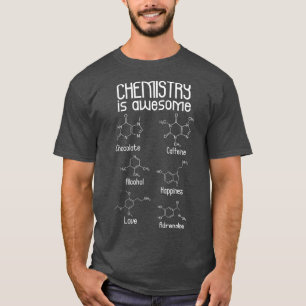 La chimie est géniale Tshirt la caféine Molecule
