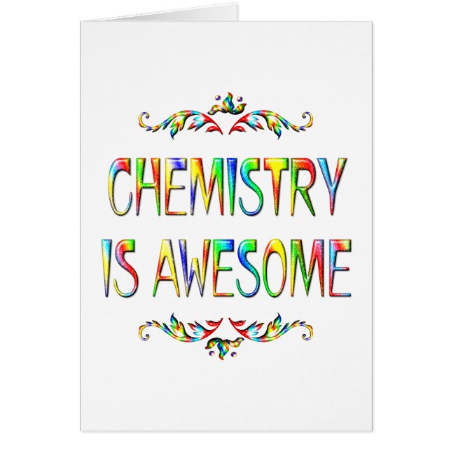 La chimie est impressionnante (Devant)
