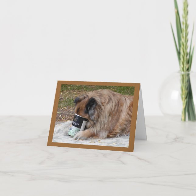 La chow-chow aime la carte de jour de Valentines (Devant)