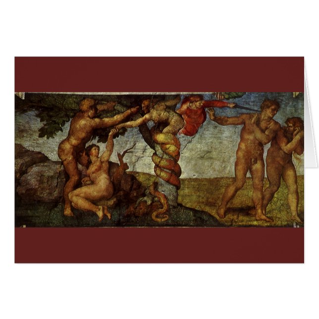 La chute et l'expulsion de Michel-Ange, jardin d'E (Devant horizontal)