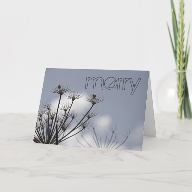 La chute fleurit la carte de vacances (Devant)