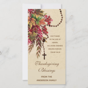 La chute religieuse quitte Rosary Thanksgiving Hol