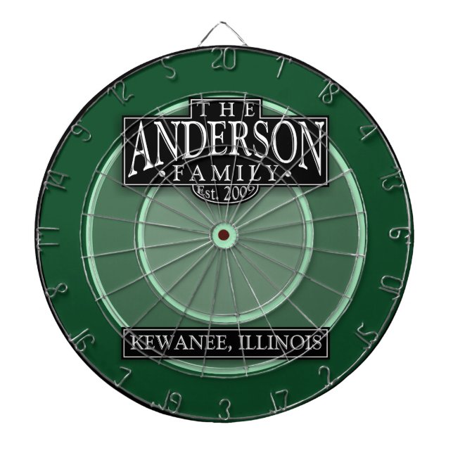 La Cible de flechettes de famille d'Anderson (Devant)